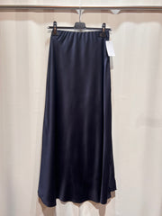 Satin skirt dark blue