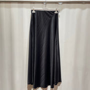 Satin skirt black