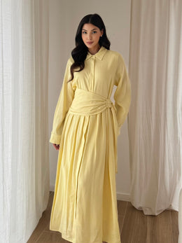 Lune dress geel