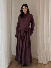Lune dress aubergine