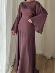 Aura set aubergine