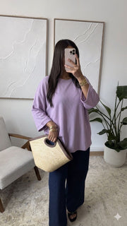 Basic shirt licht paars