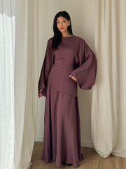 Aura set aubergine
